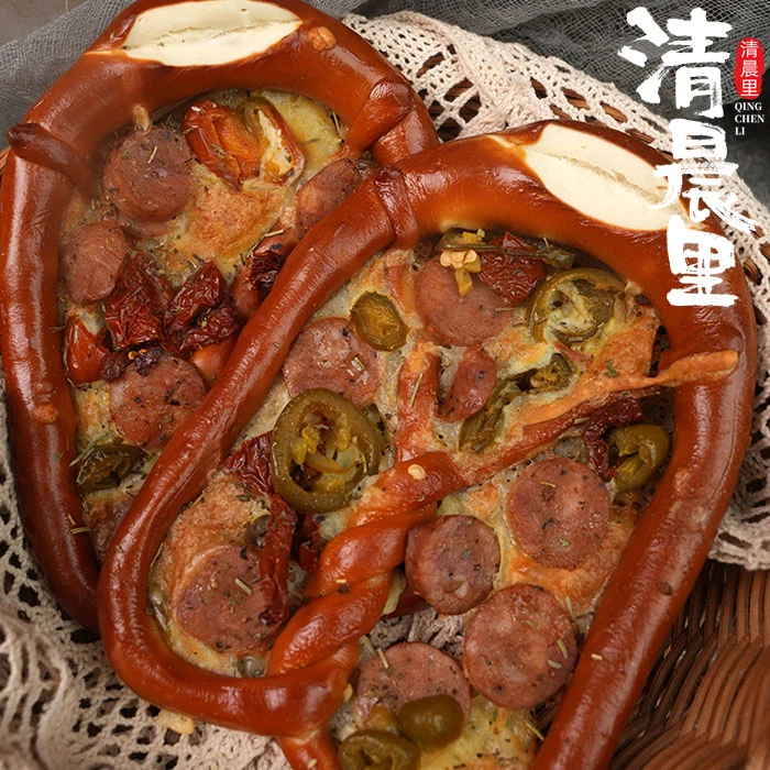 清晨里 芝士碱水包德式碱水面包欧包早餐代餐下午茶手作零食糕点