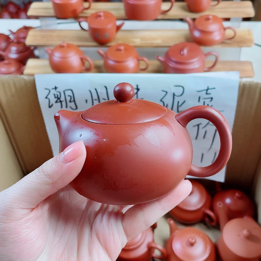 潮州朱泥壶大西施200内嵌