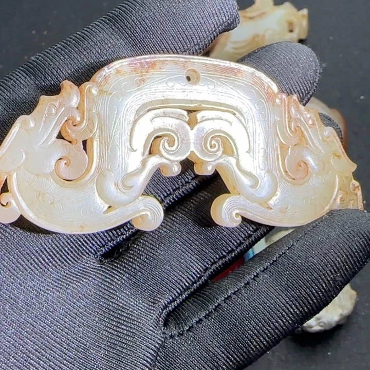 和田玉（糖玉）未镶嵌车挂