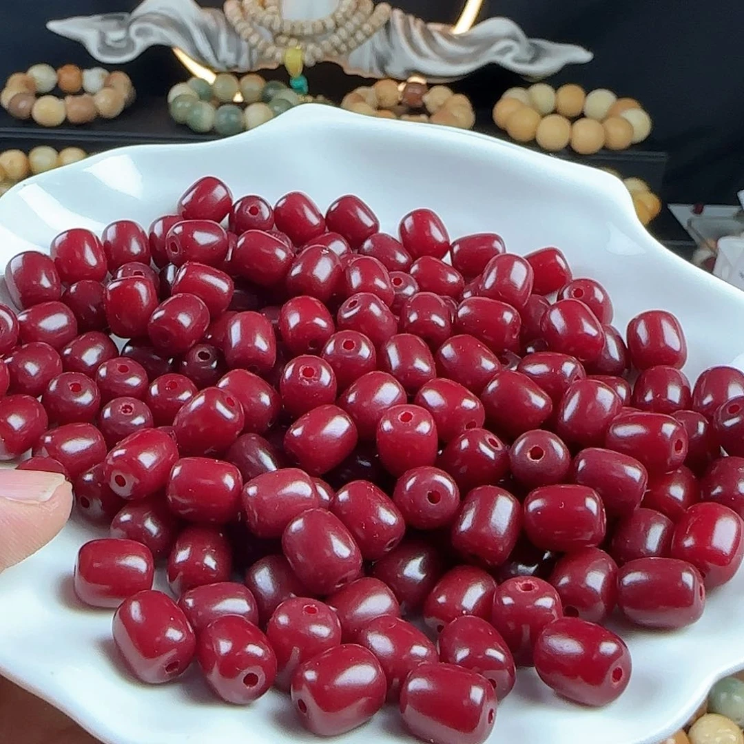 菩提根/象牙果手串卡11红色年糕100颗➕20颗