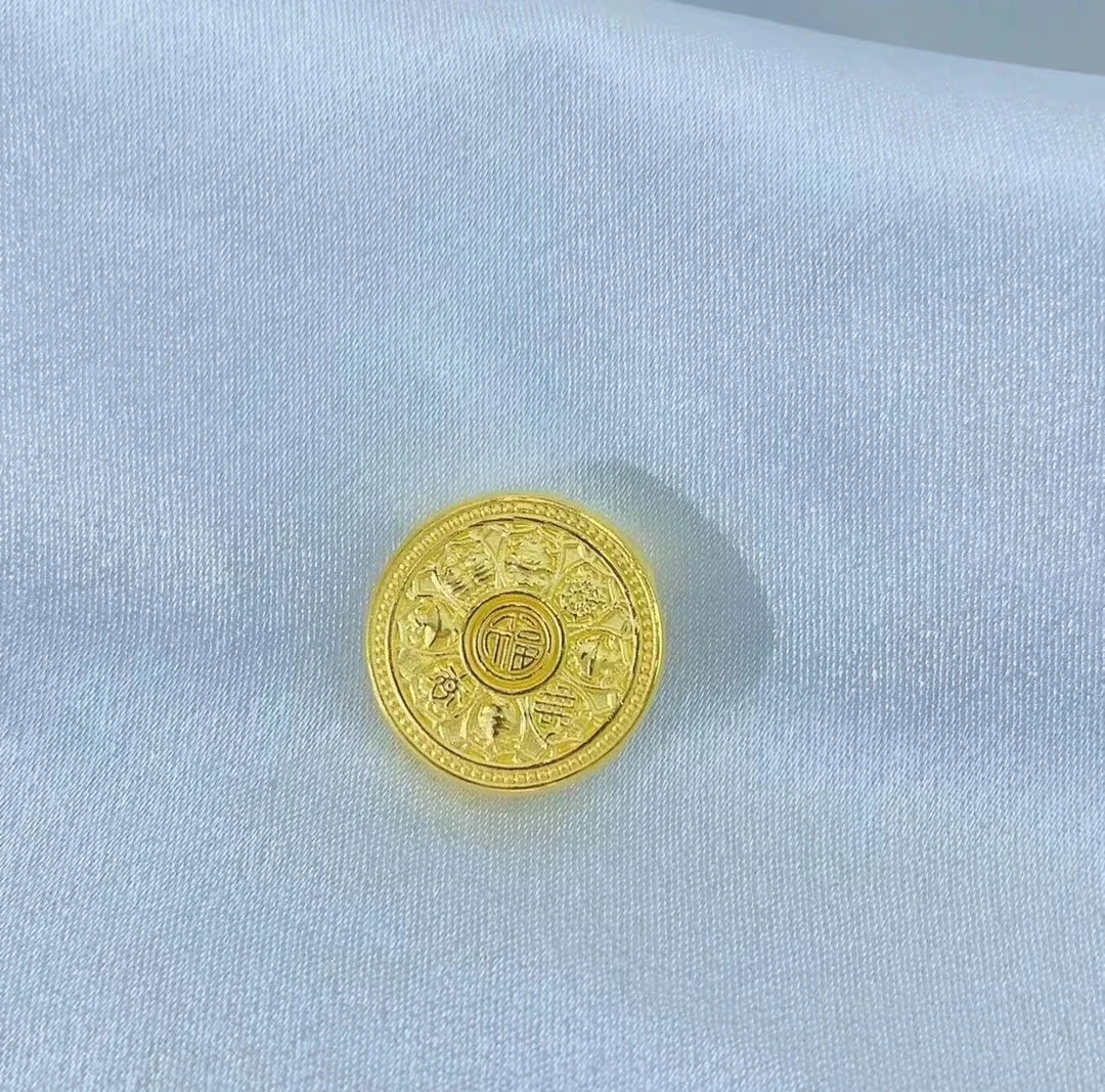 【金展珠宝】 足金 八宝罗盘手表盘