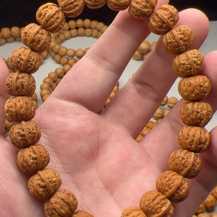 猴头核桃手串小***-八棱