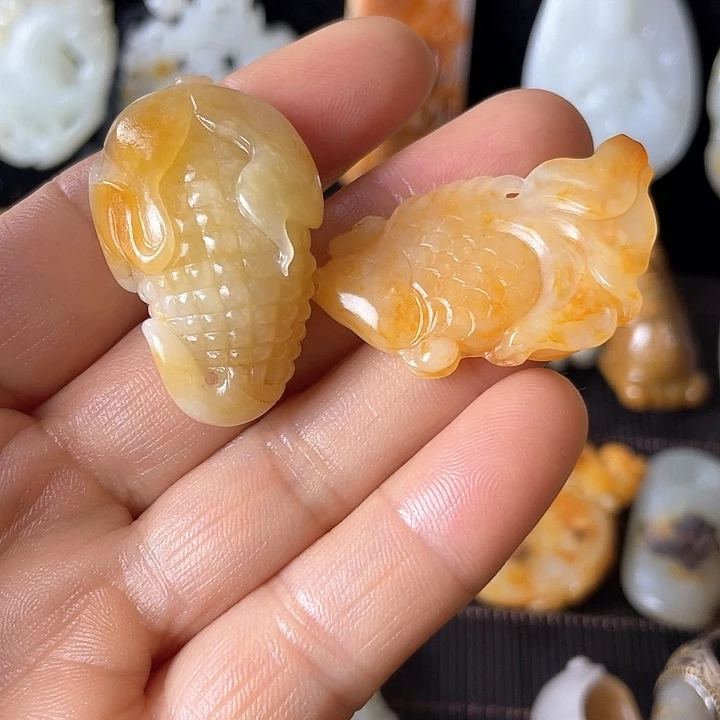 和田玉颈饰未镶嵌青*