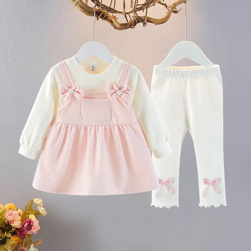 女童春装连衣裙0-1岁3春秋季韩版小女孩裙子洋气女宝宝婴儿公主裙