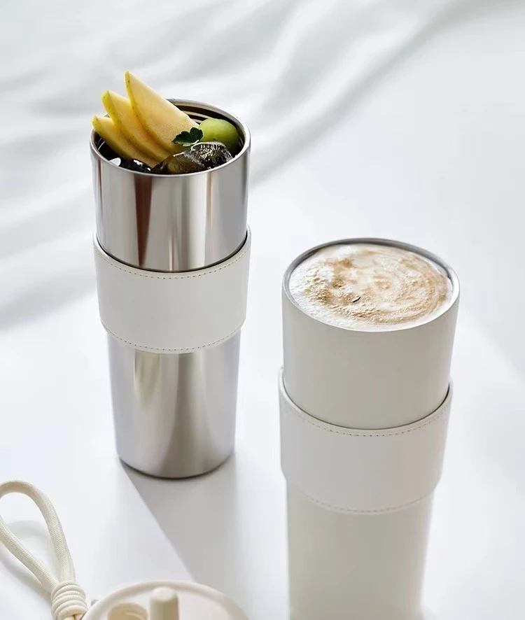 时尚水杯车载隔热大容量简约便携式防烫