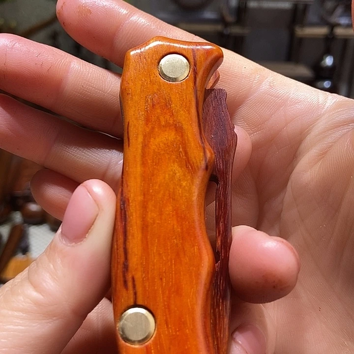 印度小叶紫檀檀香紫檀折叠裁纸刀一把