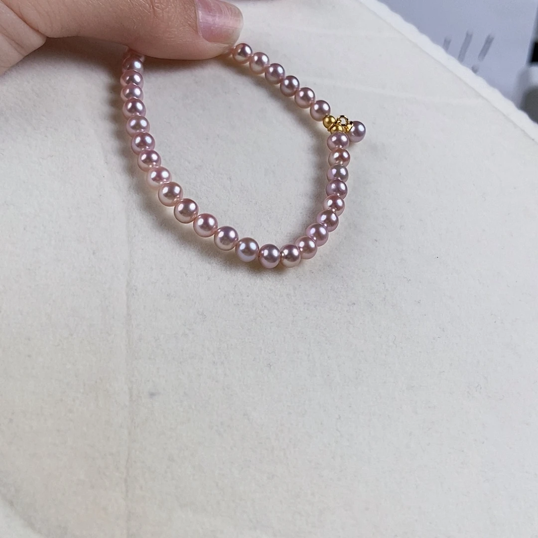 淡水珍珠手绳银S925镶嵌