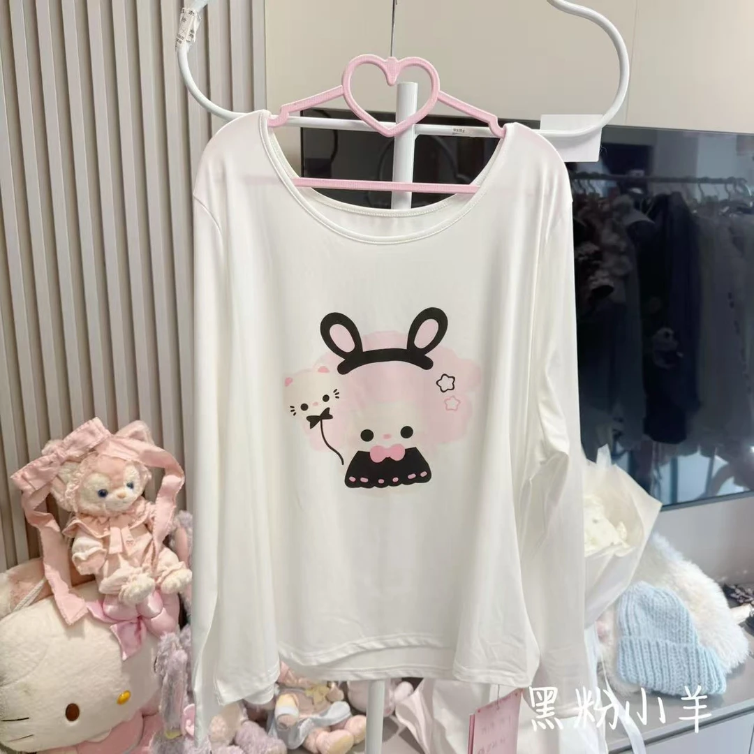 【元气喵】手作系列默认微瑕:黑粉小羊上衣