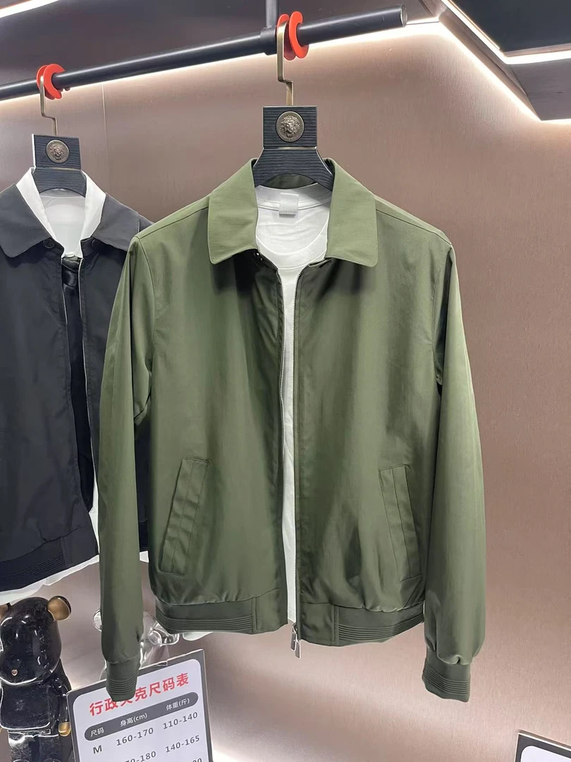 2025男士早春防风防水时尚休闲奢华分翻领行政夹克2