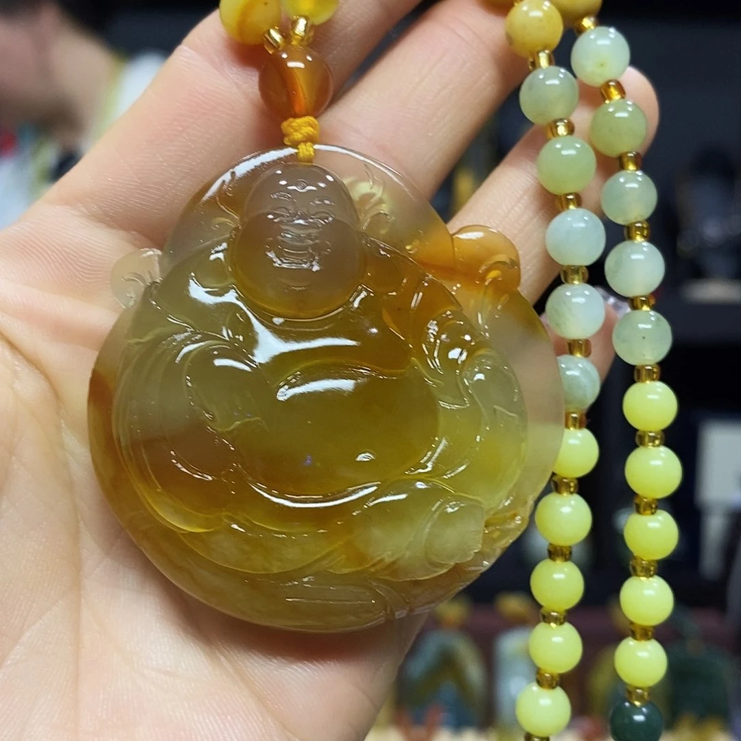 岫玉未镶嵌挂件吊坠