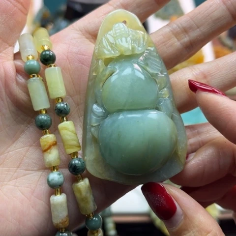 岫玉挂件未镶嵌挂件