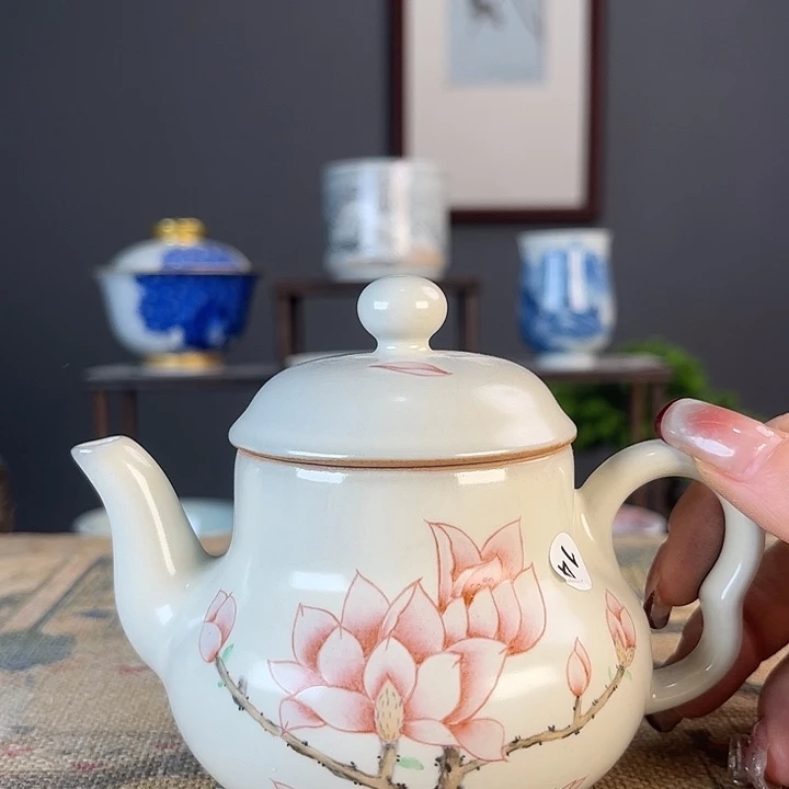 摆件景德柴烧茶杯多人