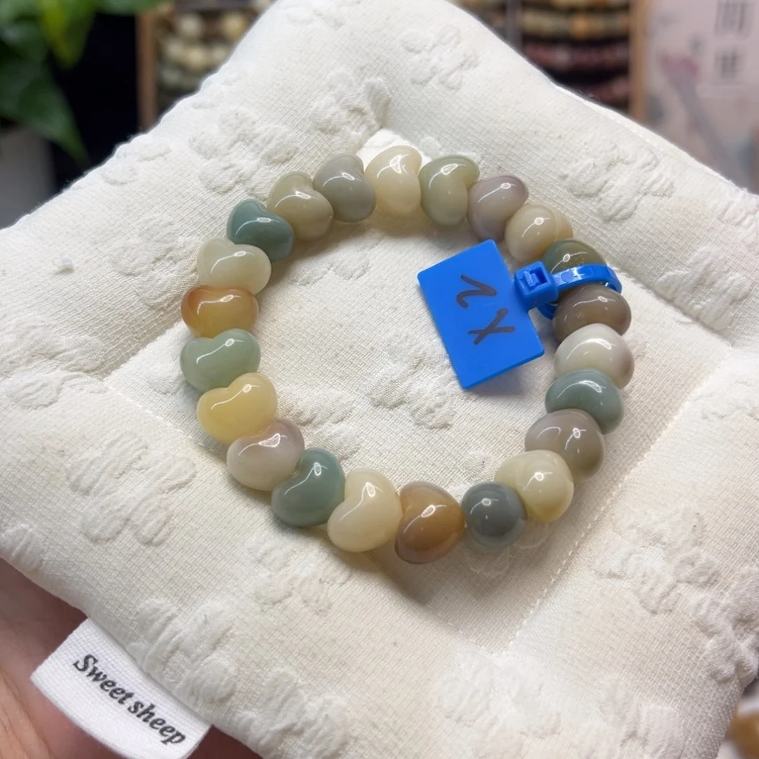 菩提根/象牙果手串卡13小心心瑕疵2