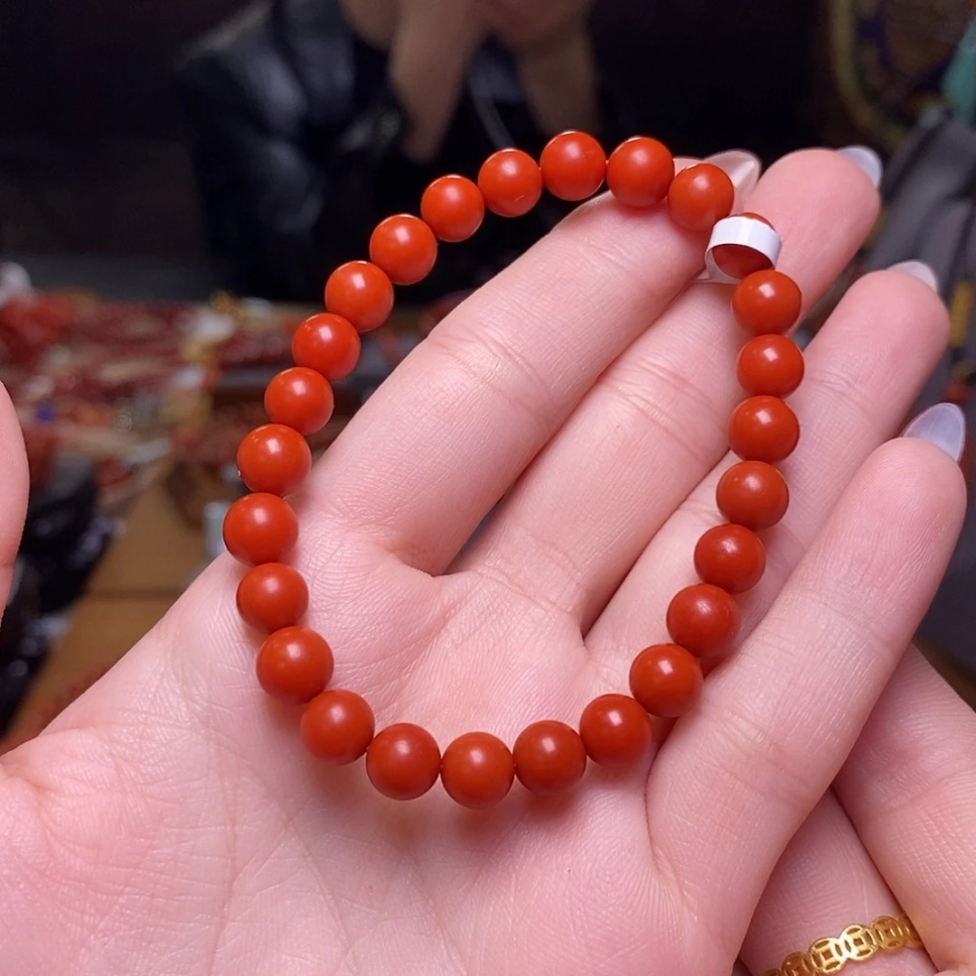 南红玛瑙手串未镶嵌7mm