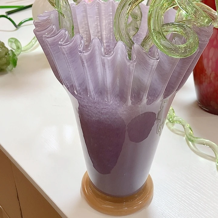 琉璃花瓶高度29厘米16厘米