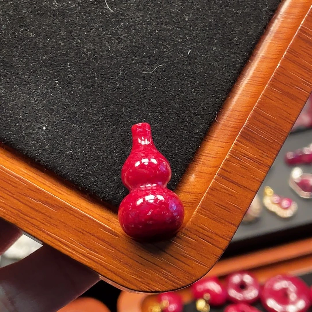 天然辰砂晶体砂葫芦