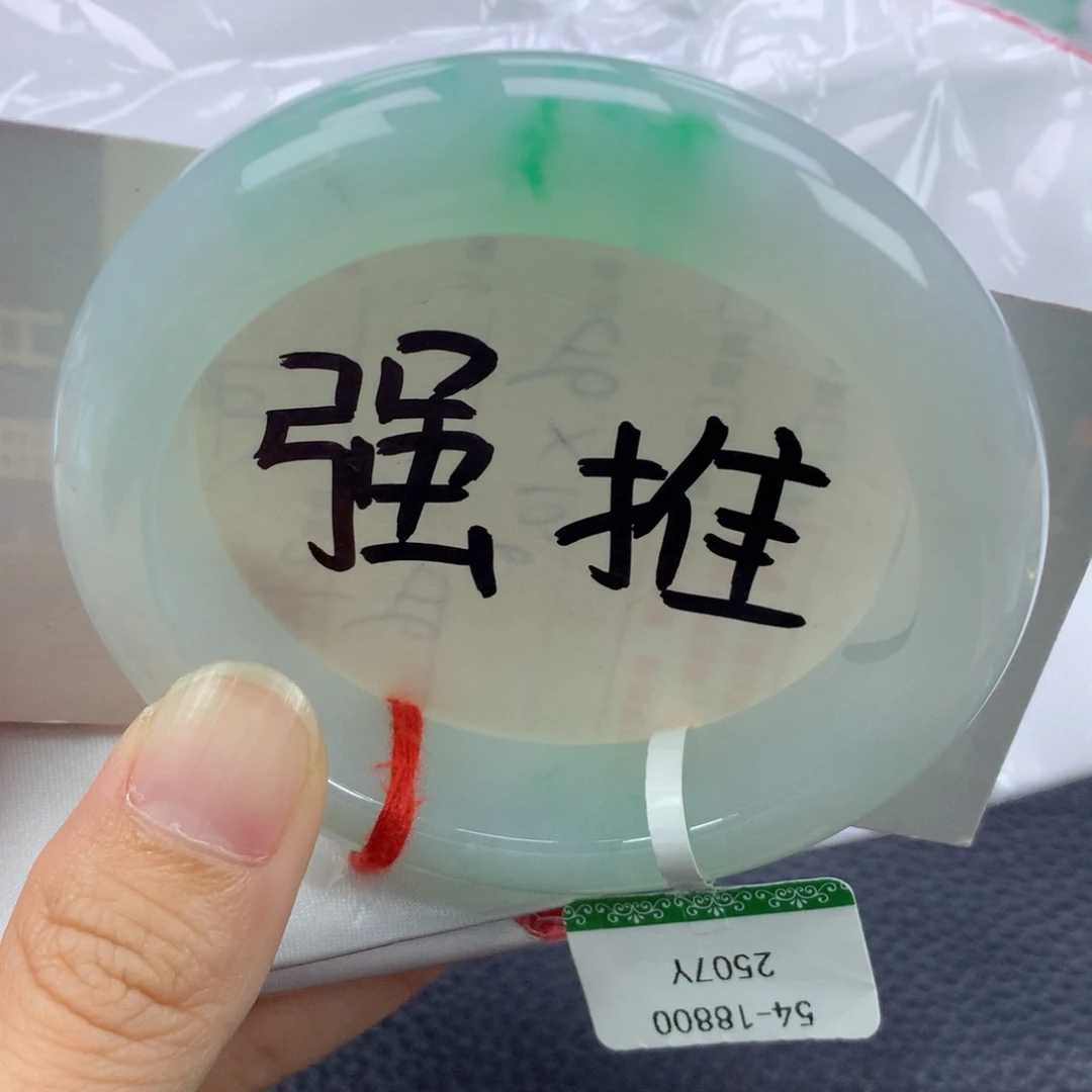 未镶嵌手镯翡翠缅甸天然翡翠A货54.8正