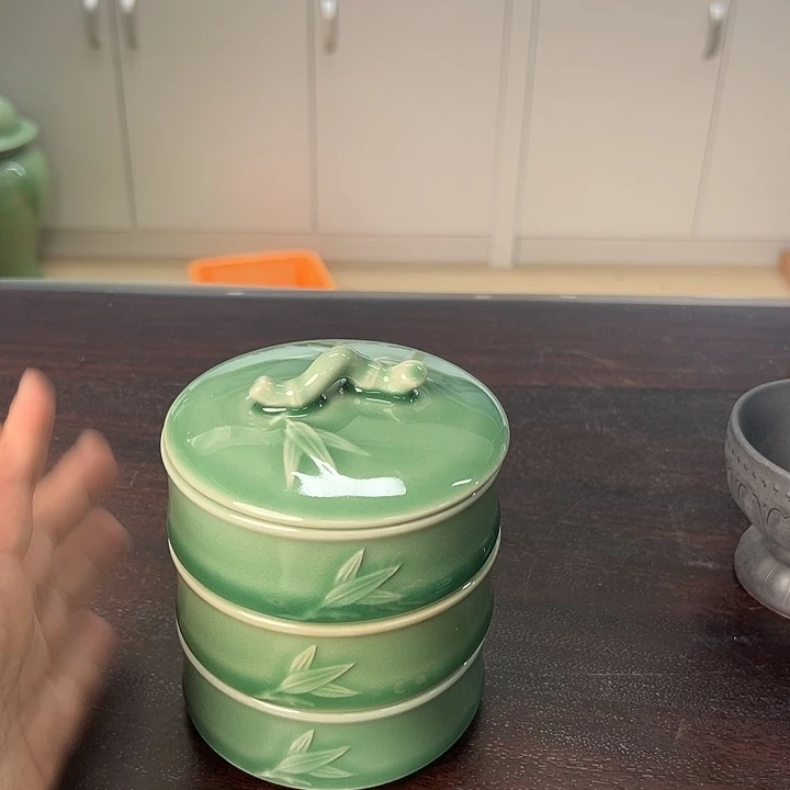 龙泉云间青瓷小米茶器