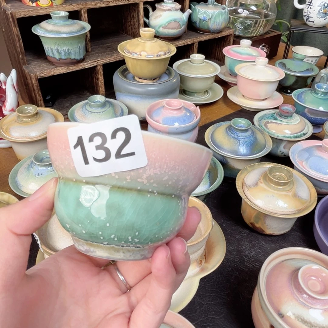 杯会***头纯手工柴烧茶器手工