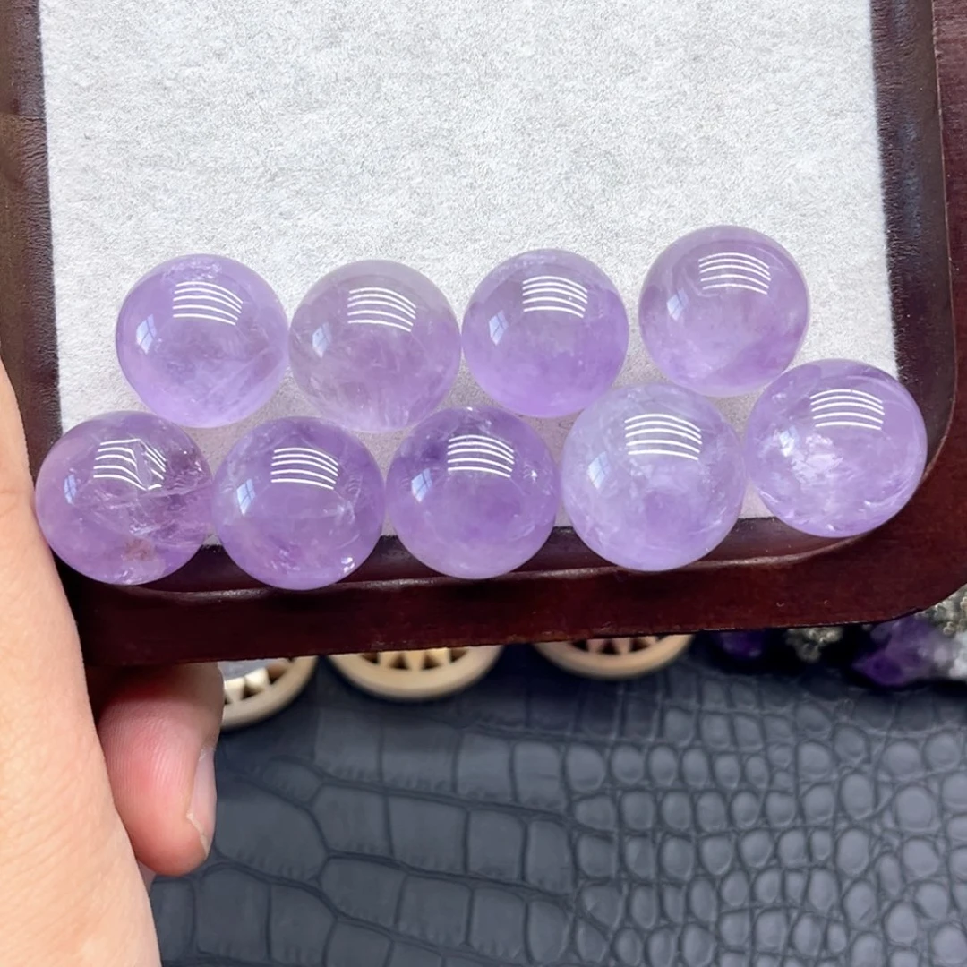 未镶嵌珠宝半成品水晶37 玻利维亚紫水晶球18mm