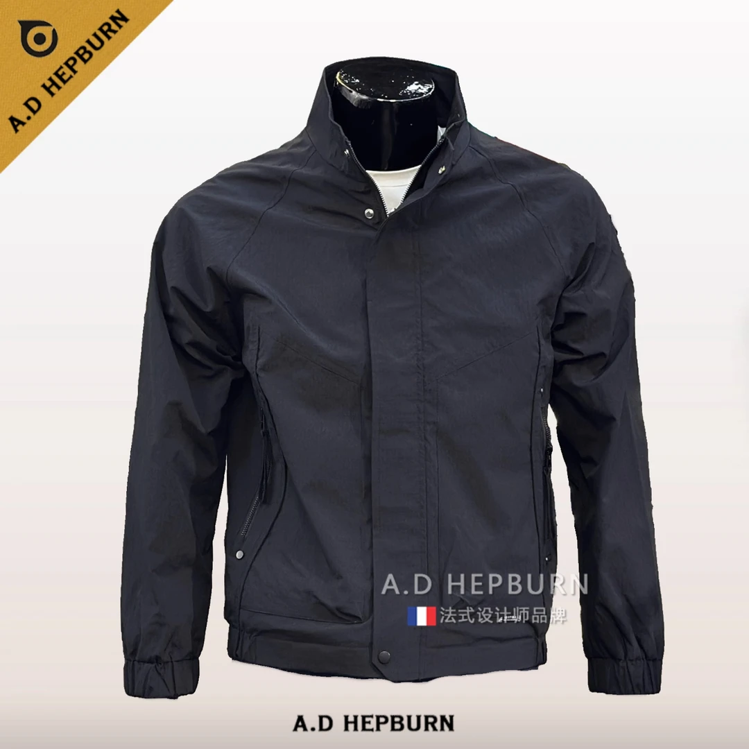 夹克男秋冬新款纯色小板型工装防风上衣时尚休闲百搭舒适运动外套