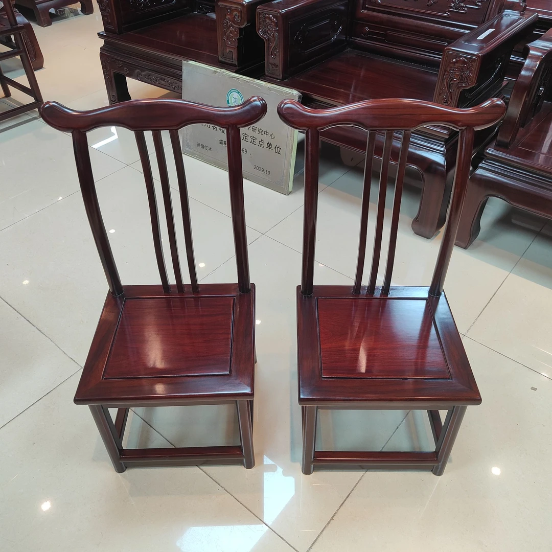 【拍一发二】酸枝木 小官帽椅尺寸长37宽34坐高32背高79