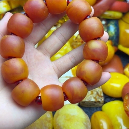 未镶嵌琥珀手链蜜蜡