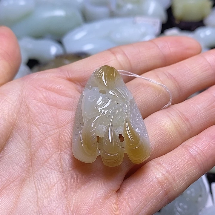 和田玉未镶嵌挂件
