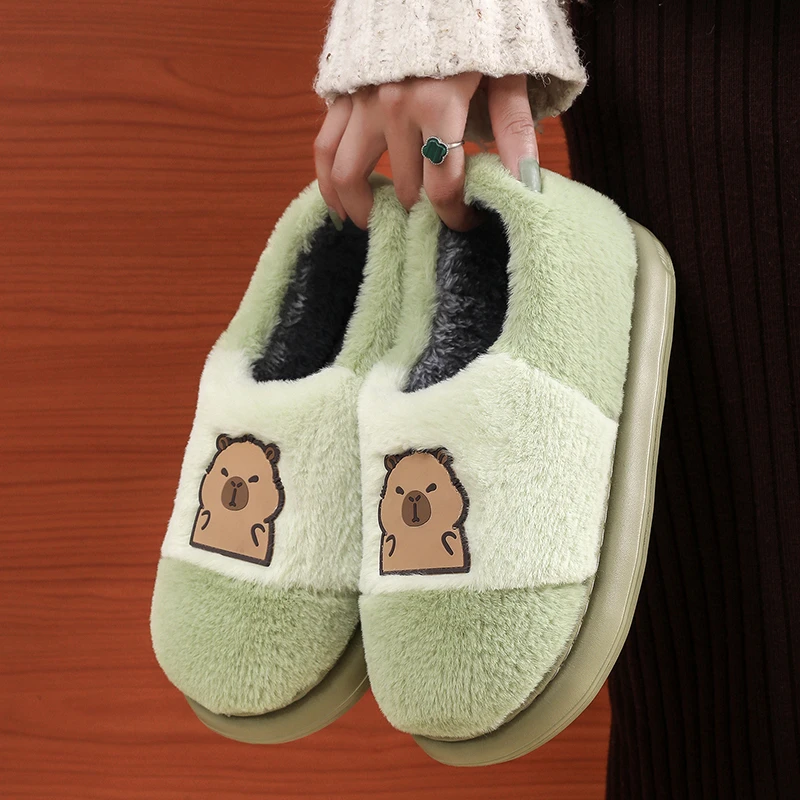 秋冬季全包跟棉拖鞋女士加厚底防滑情侣保暖棉拖鞋男外穿居家冬天