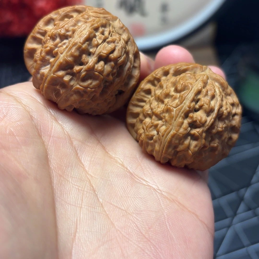 把件文玩核桃41尺球白全品