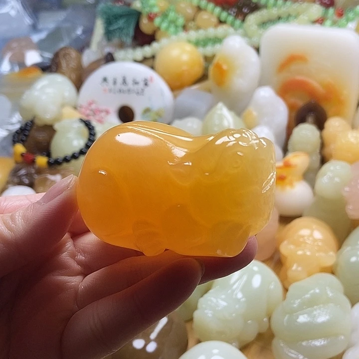 完全开放手把件皮休