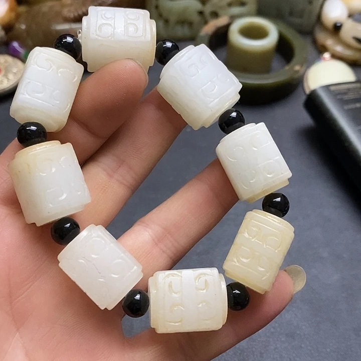 吊坠白玉菩提把件