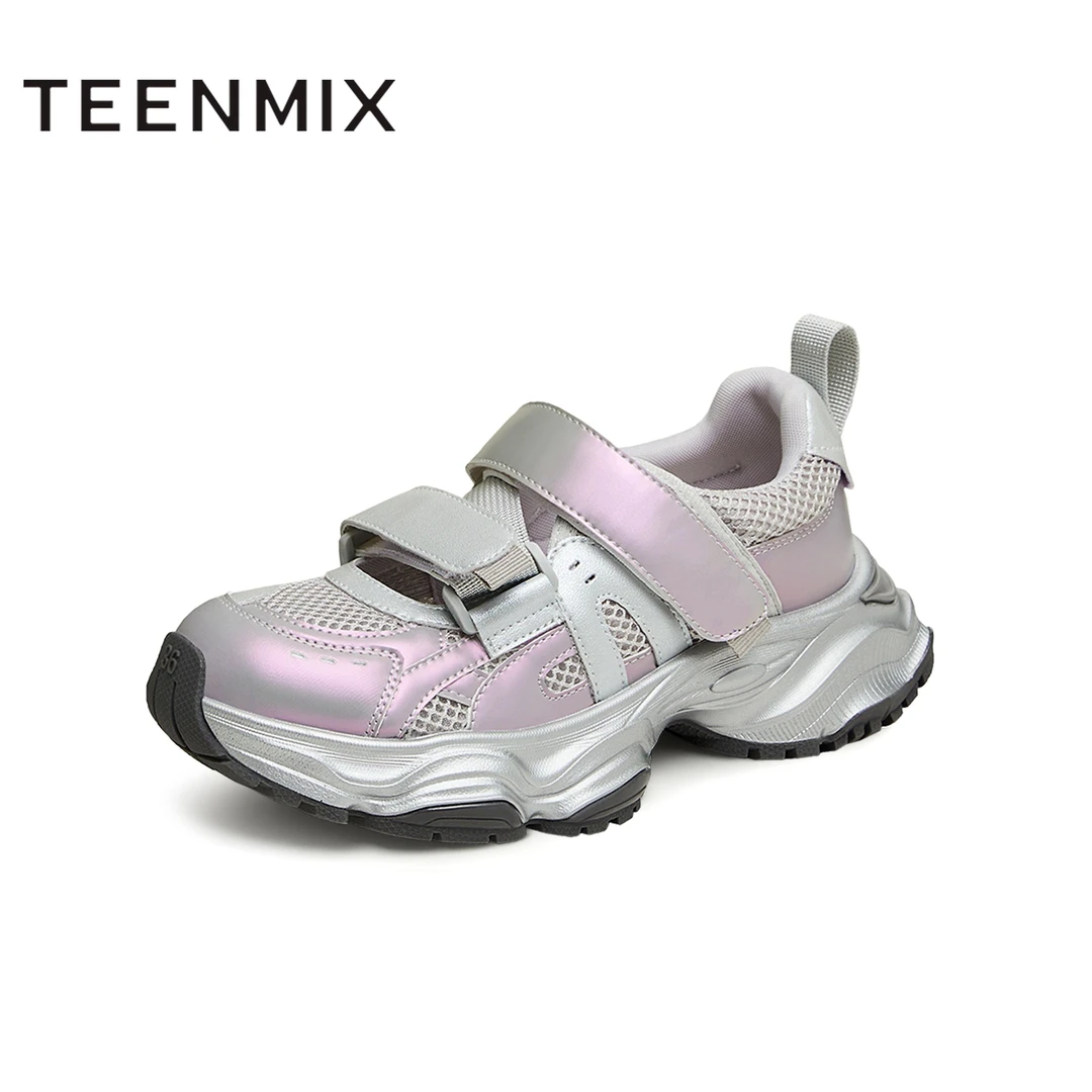 天美意2024秋新款厚底休闲百搭增高通勤女运动玛丽珍鞋KD046CA4