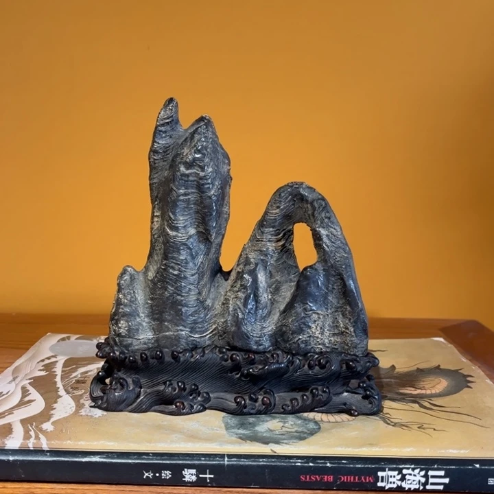 悦**海灵璧石碗螺石精品石