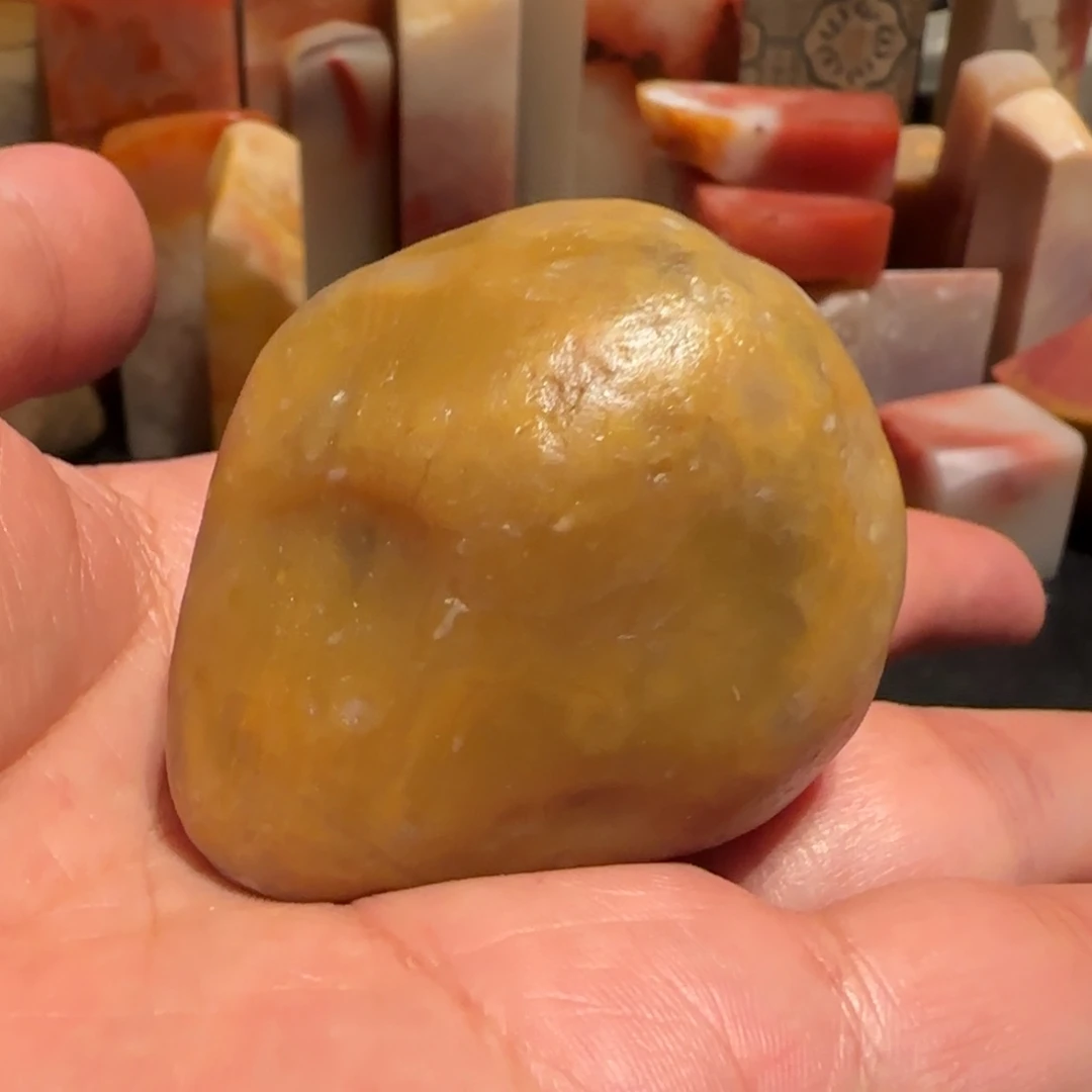 老挝石田黄原石，