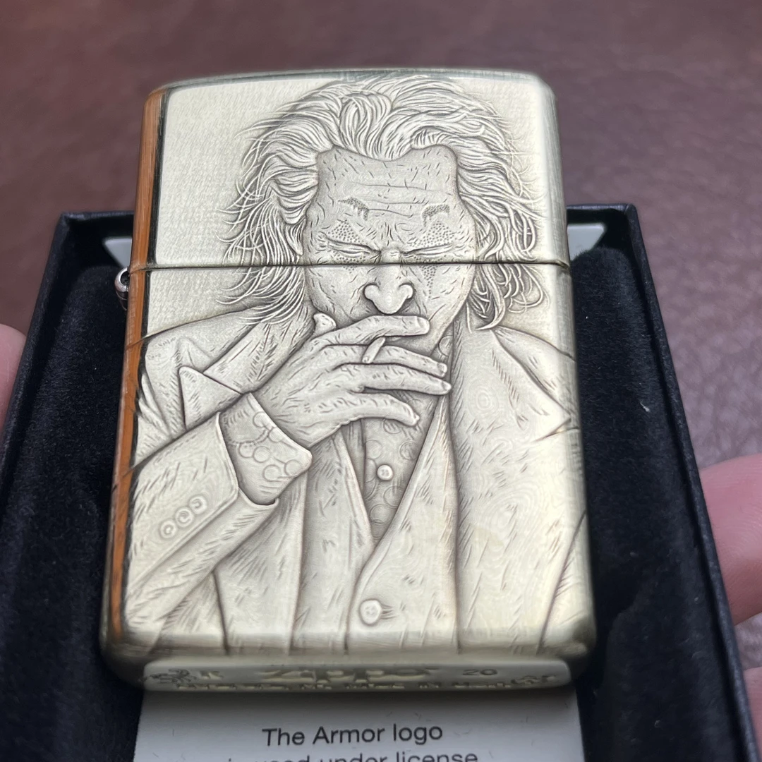 Zippo打火机铜盔甲X哥特小丑DY9912FD