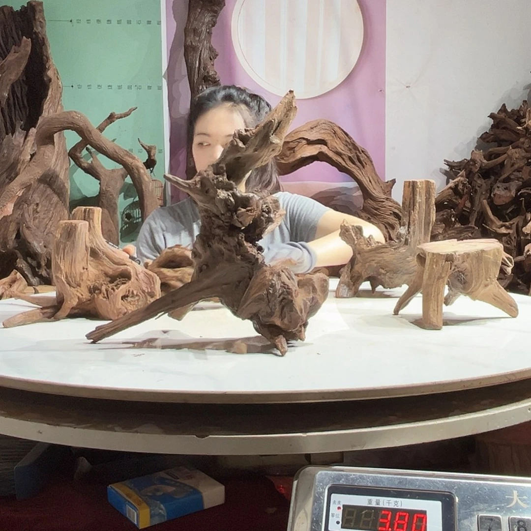 紫砂镂空紫柚沉木不包损@****室3764-5