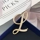 朗姿定制VIP金字母胸针