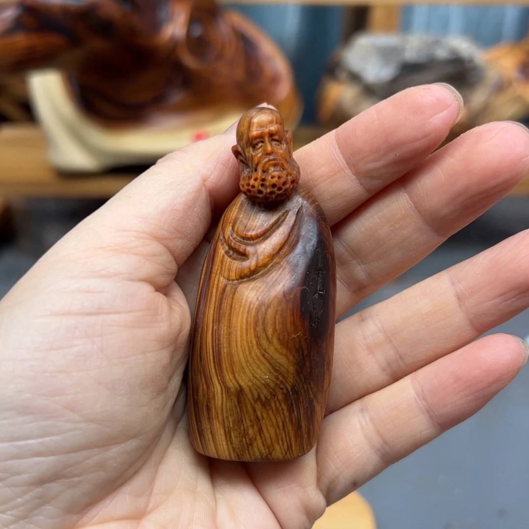 柏木崖柏木摆件手把件，4