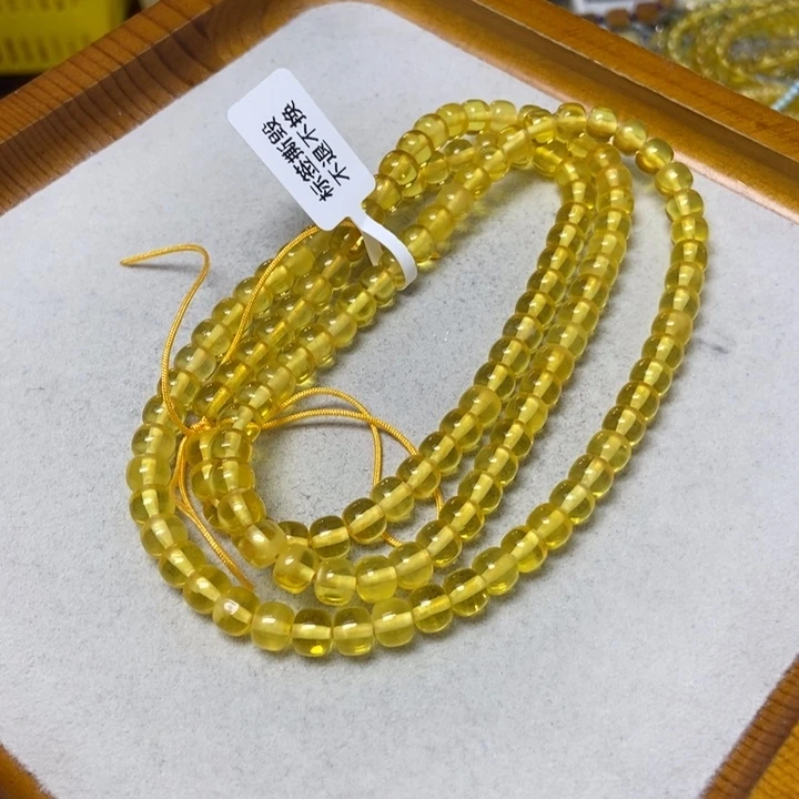 蜜蜡未镶嵌裸石串