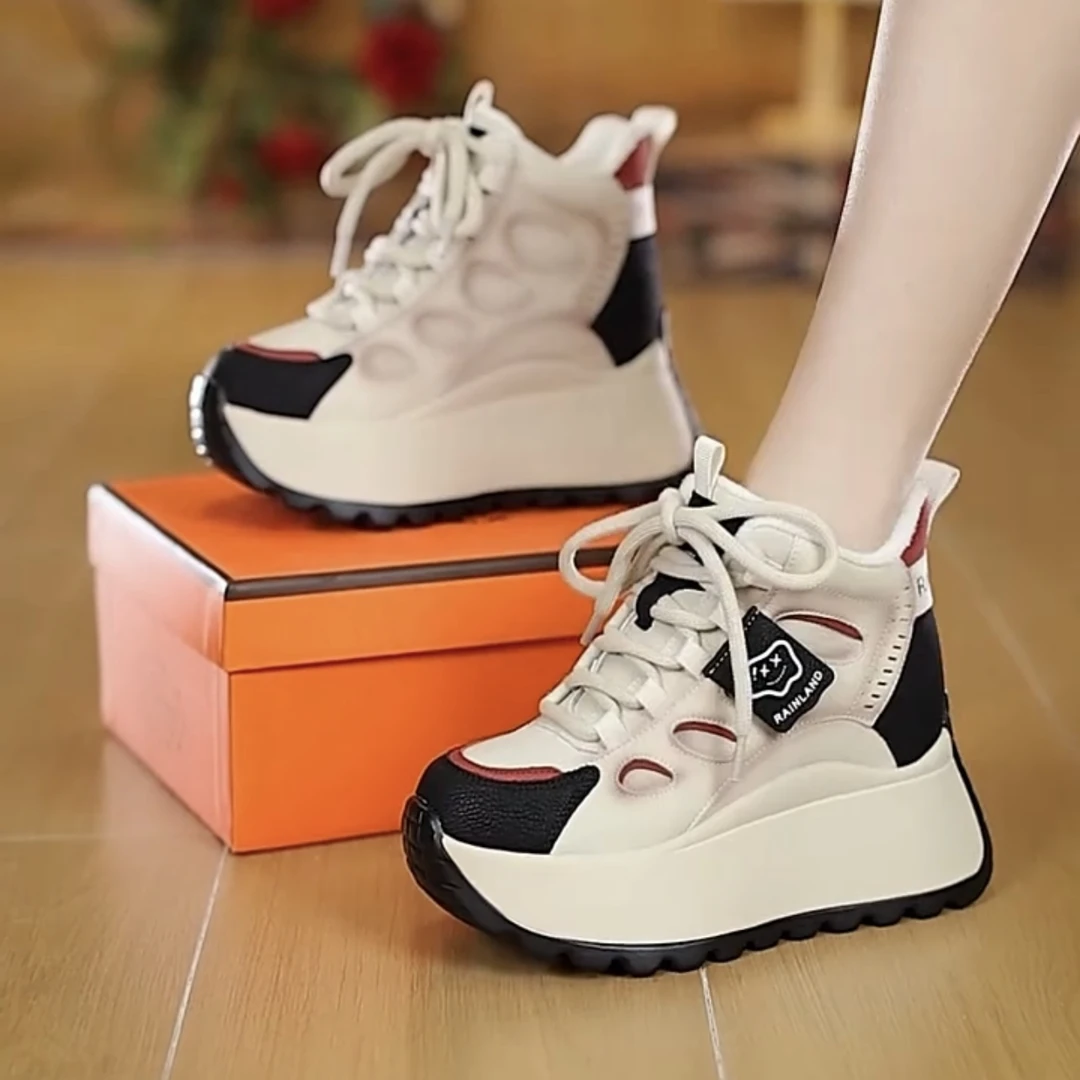 松糕软底时尚休闲运动鞋女外穿2024秋冬新款加绒保暖不累脚老爹鞋