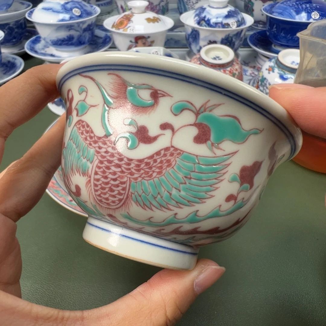 陶瓷景德镇纯手工纯手绘茶具木木34