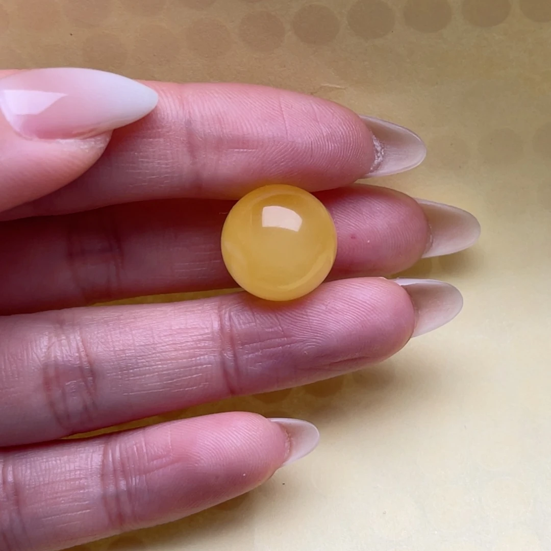 未镶嵌琥珀裸石贾**钰蜜蜡圆珠 思思