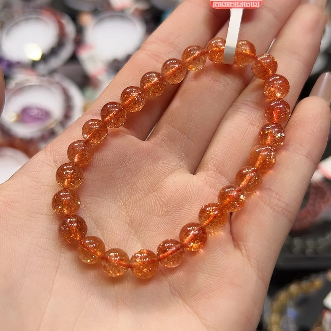 未镶嵌长石手链sg23金太阳7+