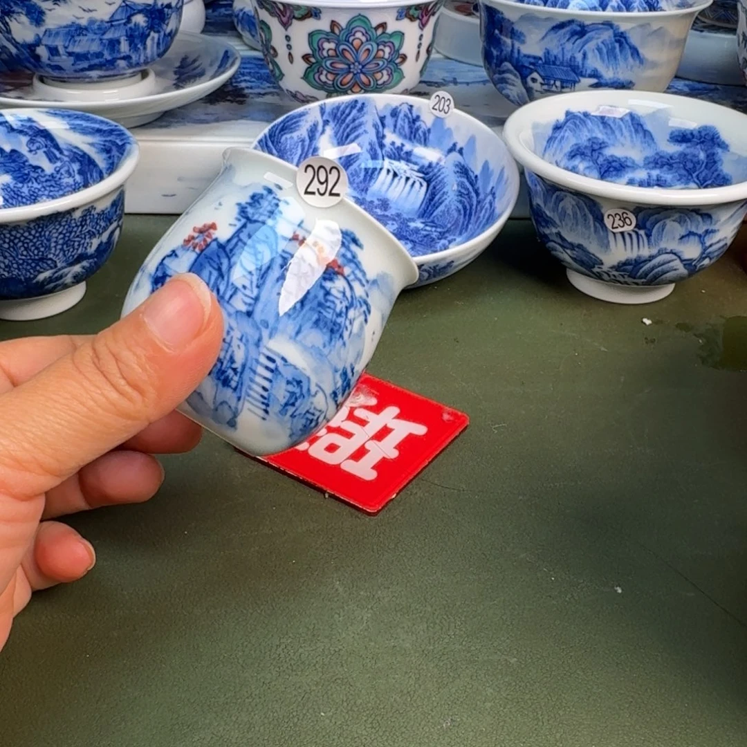 陶景德镇纯手绘茶具圆圆292