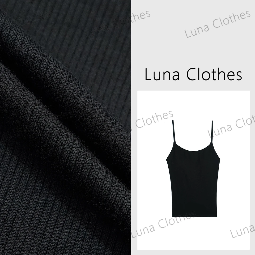 张妍LUNA三合一混纺面料自带胸垫简洁版型5A级背心52063