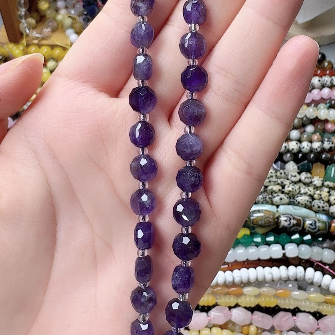 未镶嵌玛瑙/玉髓珠宝半成品紫水晶双面龟一条