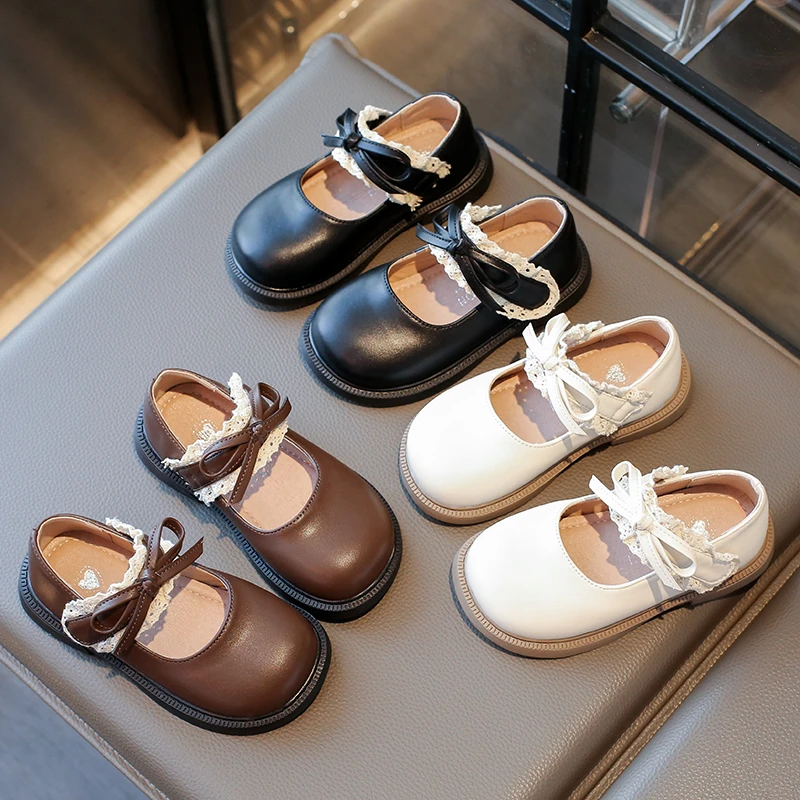 春季新款2025皮鞋童鞋蝴蝶结单鞋时尚儿童皮鞋气质款圆头BBW2583
