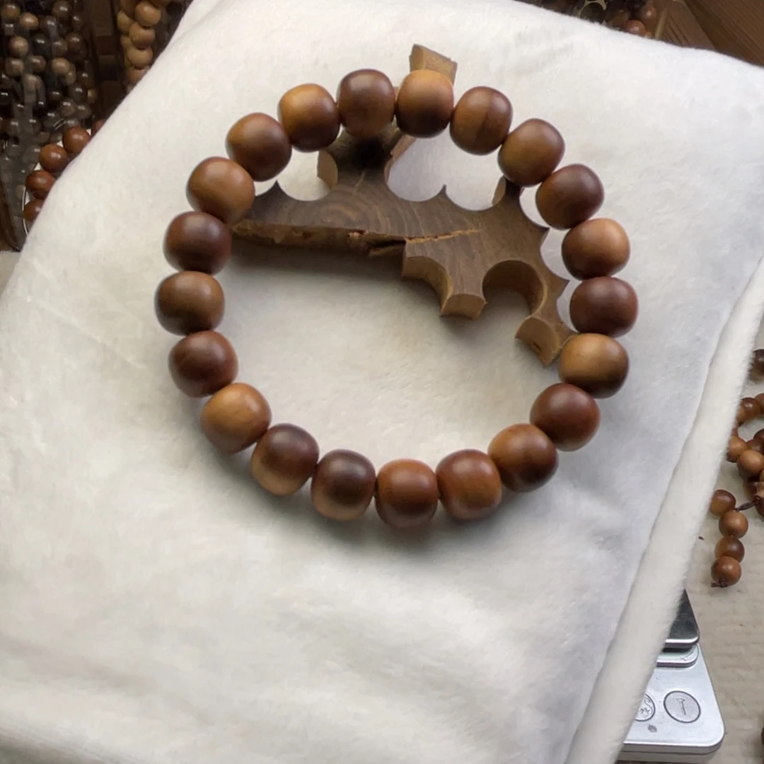 檀香木手串/手链印度老山檀9*10单圈沉水