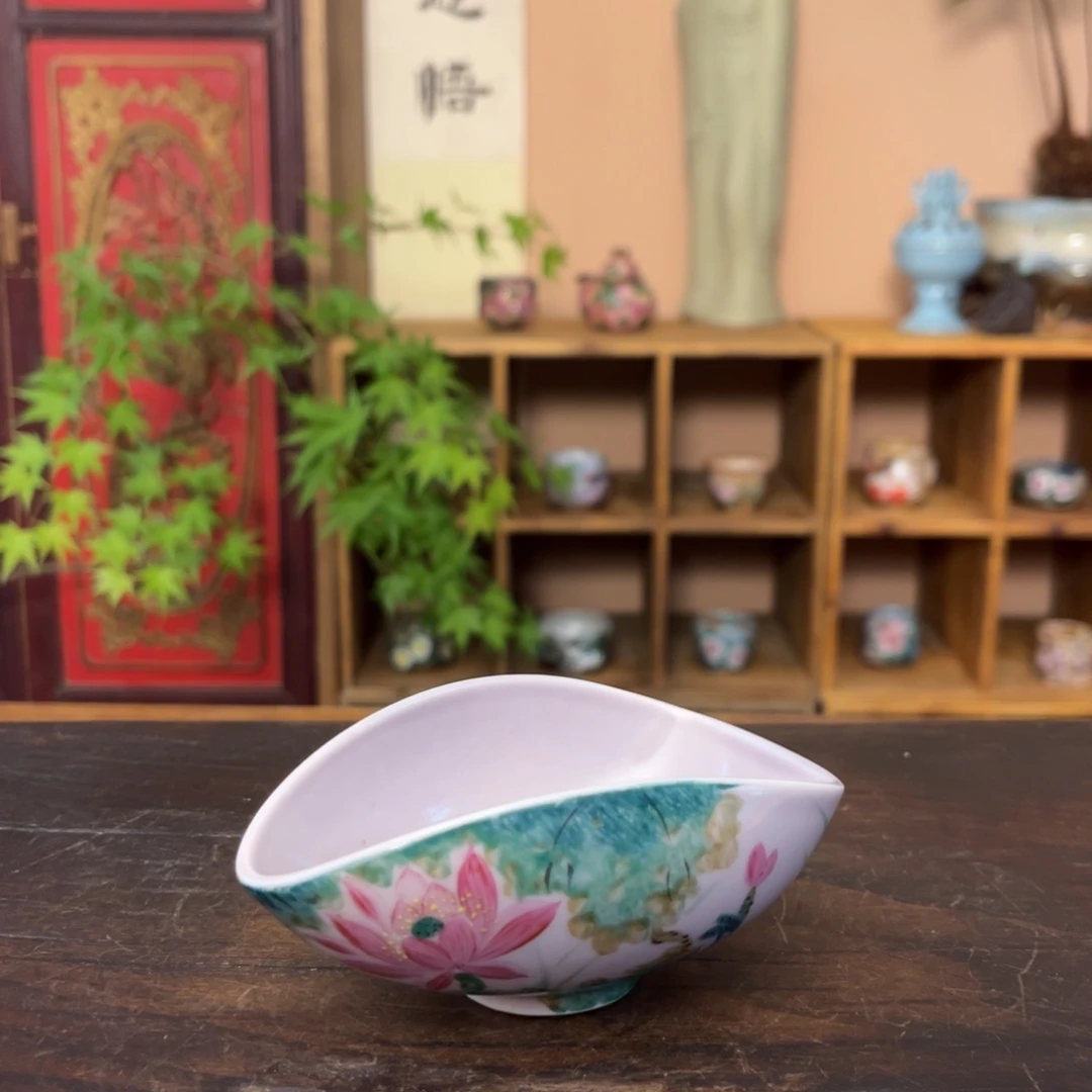 杯柴烧纯手工手绘陶瓷